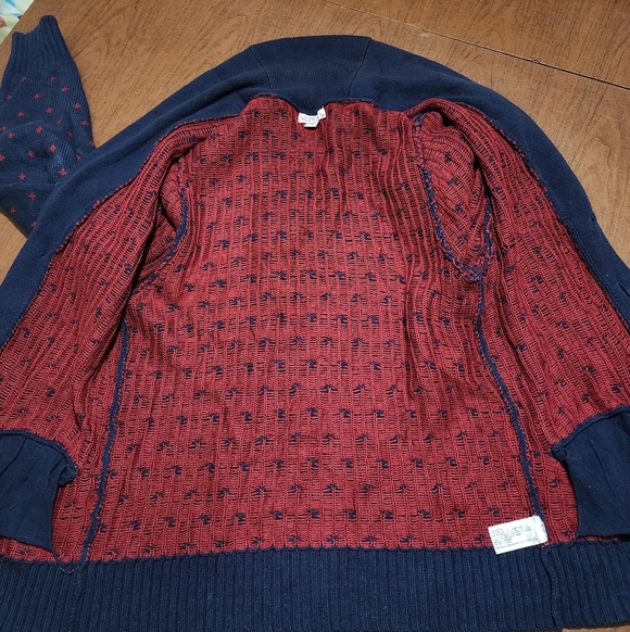 Merona Navy and Red Knit Sweater - Picture 11 of 11